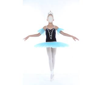 photomontage mettre votre visage dans un ballet fille danse