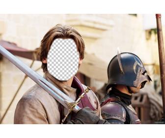 creer ce photomontage mettant votre visage sur jaime lannister