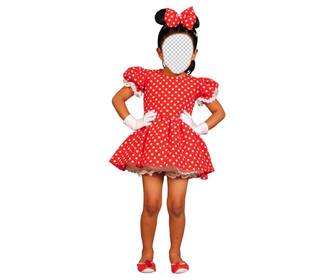 photomontage du costume minnie mouse pour ajouter un visage