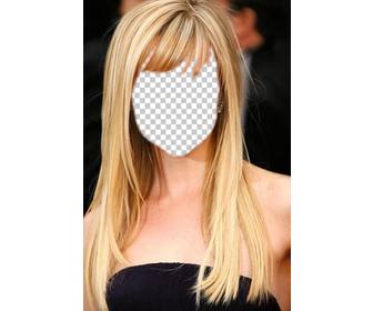 photomontage pour changer votre coiffure ligne et etre blonde