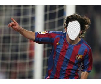 mettez un visage sur le joueur football lionel messi avec ce photomontage