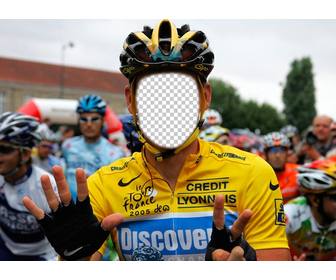 creer un photomontage dun cycliste professionnel dans le tour france