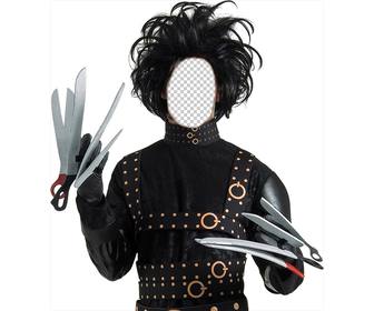 photomontage edward scissorhands pour mettre votre visage dans ce personnage