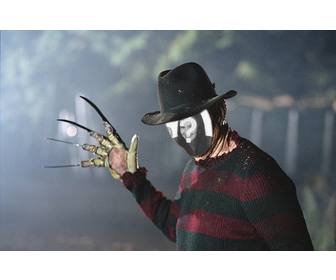 photomontage freddy krueger pour halloween devenir le celebre meurtrier nightmare on elm street et entrer dans les reves vos ennemis