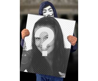 photomontage mettre votre photo sur un sujet anonymous laffiche