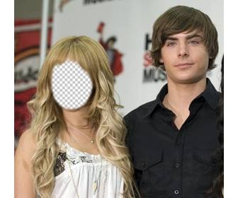 photomontage mettre votre visage sur ashley tisdale avec zac efron