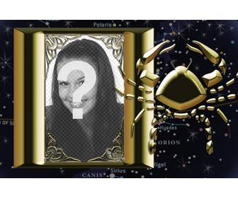 cadre qui peut etre lie avec le signe du zodiaque scorpion votre photo