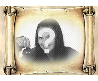 photo montage mettre votre photo sur papyrus antiques donnez vos photos effet special