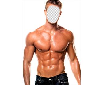 photomontage dun homme muscle avec votre visage