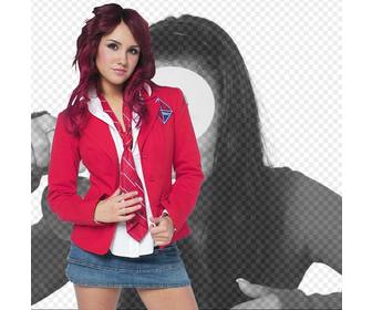 photomontage avec dulce maria rebelde uniforme