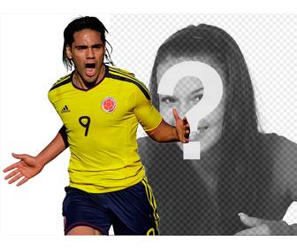 photomontage avec falcao selection colombie