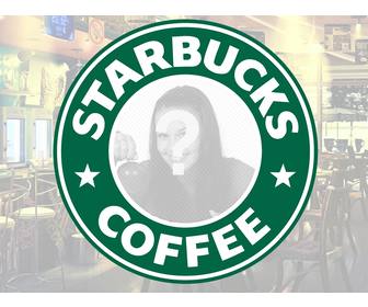 reglage celebre logo starbucks coffee un espace circulaire placer vos photos