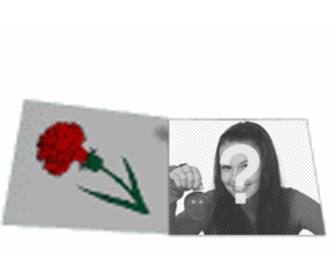 personnalise lettre dquotamour dquotanimation animee avec une rose avec votre photo