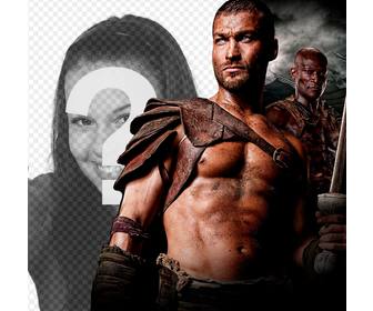 photomontage avec spartacus blood and sand serie