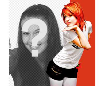 montage photo avec hayley williams chanteuse paramore