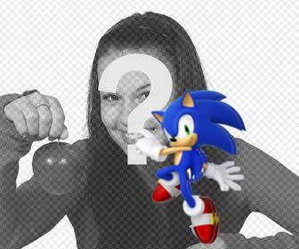 sonic autocollant mettre sur votre image