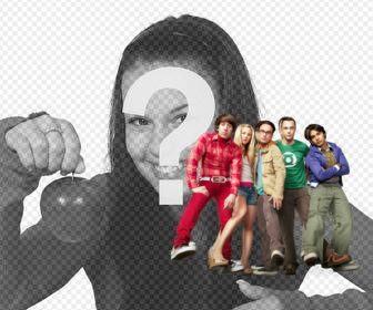 les caracteres big bang theory posent pour vos photos avec cet autocollant