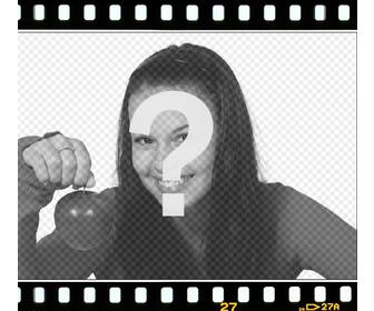 mettez votre photo dans cadre film ligne