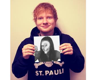 apparait sur couverture x par ed sheeran serrant votre photo