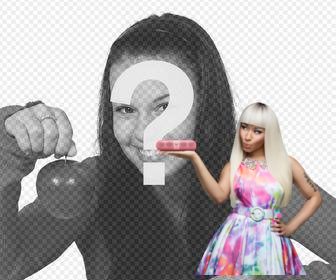 niki minaj pour coller vos photos ligne