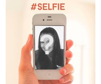 modele pour votre selfie un iphone blanc