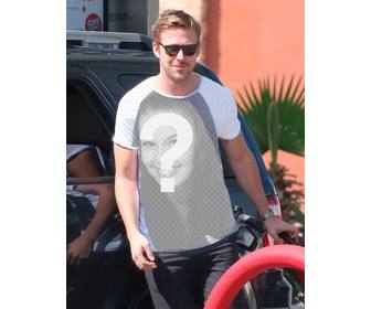 placez votre photo sur le t-shirt ryan gosling