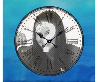 cadre photo ligne sous forme dune horloge analogique