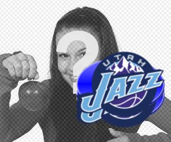 autocollant avec le logo lutah jazz