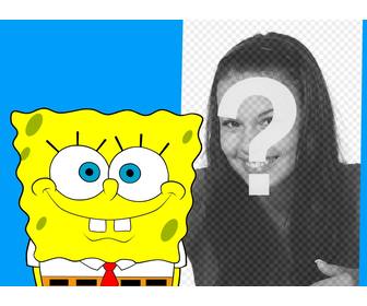 collage mettre votre photo avec bob leponge