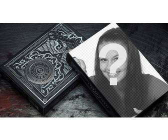 mettez votre photo sur un jeu cartes sombres