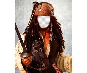 photomontage du capitaine jack sparrow