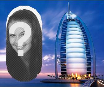 photomontage avec un paysage dubai