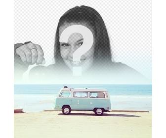 photomontage hipster avec un