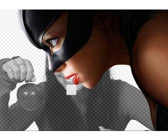 catwoman photomontage mettre une photo cote lui