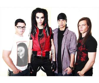 avec cet effet photo vous allez arriere sur chemise dun membre tokio hotel