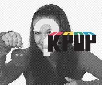 autocollant avec le logo k-pop pour vos images