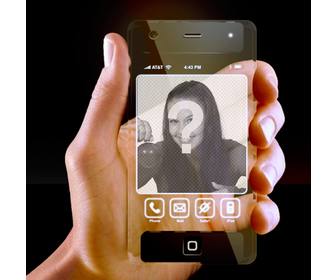 mobile transparent avec votre photo