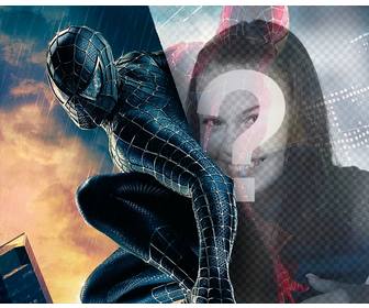 photomontage mettre votre photo dans le reflet spiderman