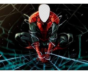 effet photo spiderman faire avec votre visage