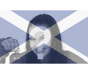 collage special avec le drapeau ecossais