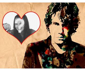 collage avec un dessin du chanteur john mayer