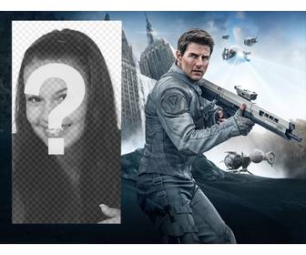 photomontage avec tom cruise dans le film oblibion