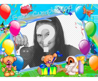 enfants carte danniversaire personnalisation carte