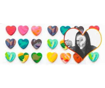 facebook personnalisable photo couverture avec des coeurs