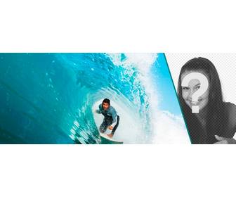 facebook personnalisable photo couverture avec une image dun surfeur