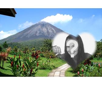 carte postale du volcan arenal pour decorer votre image