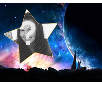 galaxy photomontage mettre votre photo une etoile