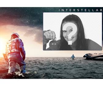 collage mettre votre image dans une photo promotionnelle du film interstellar