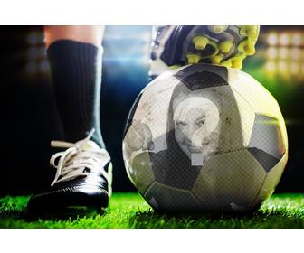 photomontage mettre votre photo sur un ballon soccer