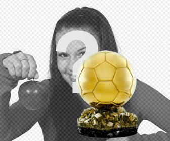 autocollant du ballon dor pour votre photo